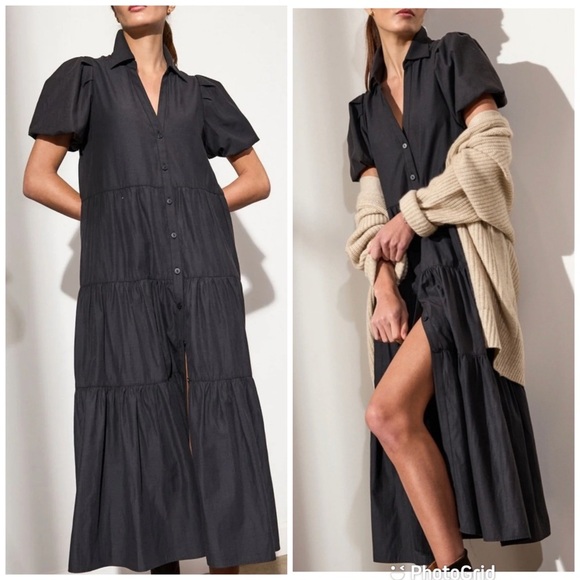 Brochu Walker Havana Dress in Washed Black